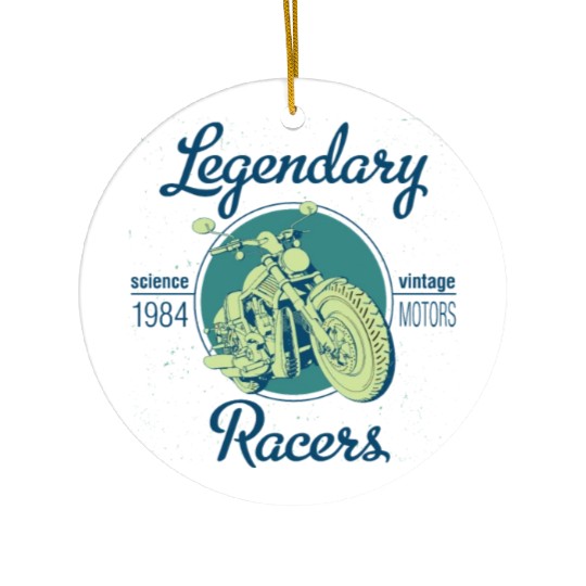 Motorcycle Bikers Racing Ceramic Ornaments