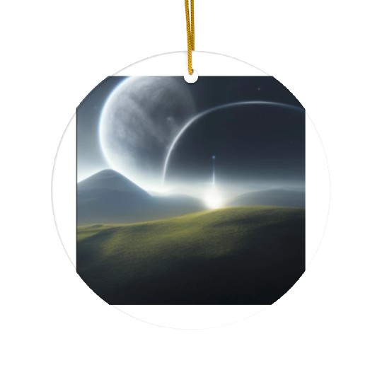 Green planet Ceramic Ornaments