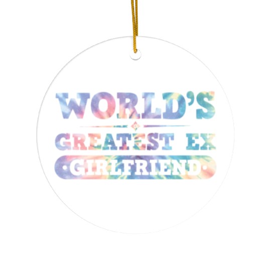 Worlds Greatest Ex Girlfriend Break Postal Service Ceramic Ornaments