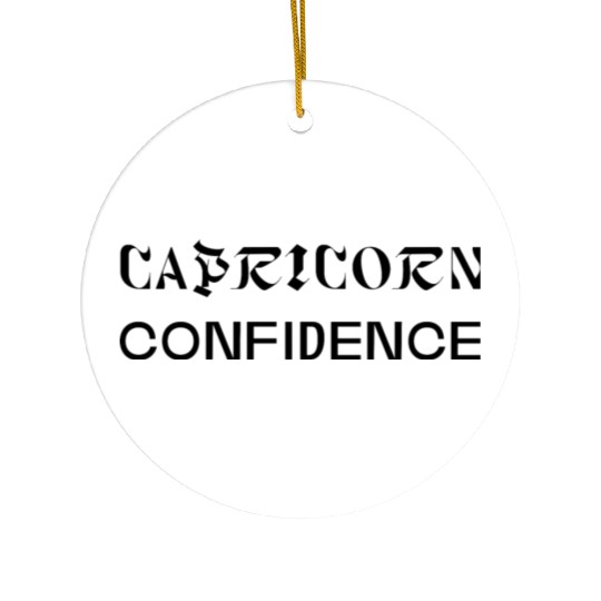 Capricorn Confidence Ceramic Ornaments