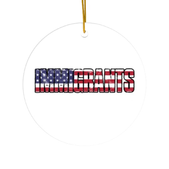 US Immigrant Indigenous USA Immigrants america Ceramic Ornaments