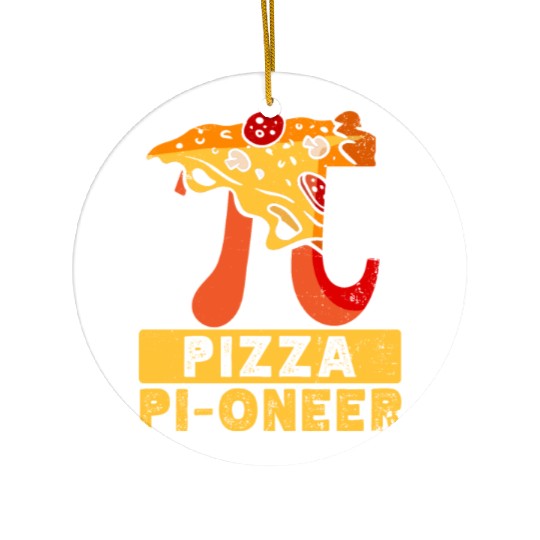 Pi Day Pizza Pi Symbol Math Number Ceramic Ornaments