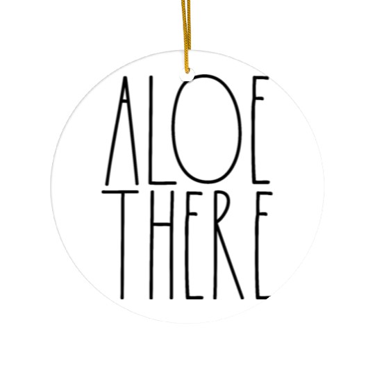 Aloe There Rae Dunn Inspired Minimalist Ceramic Ornaments