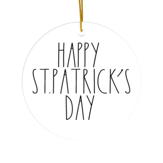 Happy St. Patrick's Day Rae Dunn Inspired Decor Ceramic Ornaments