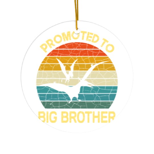 Promoted to big brother dinosaur Gift Ceramic Ornaments