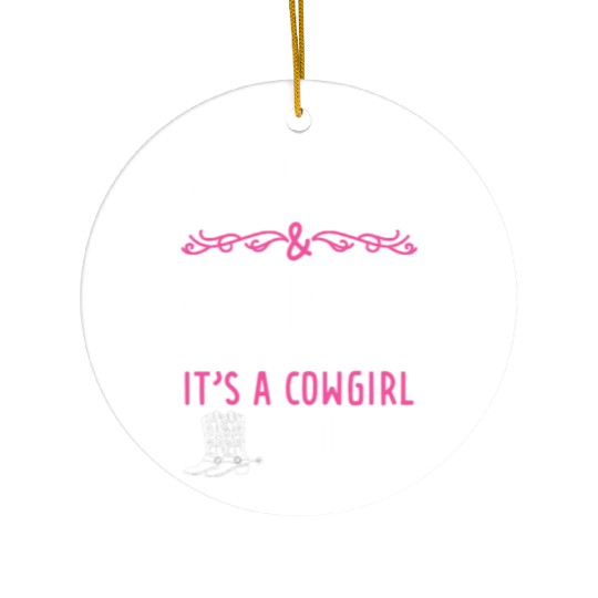 Boots And Bling It's A Cowgirl Thing Ceramic Ornaments