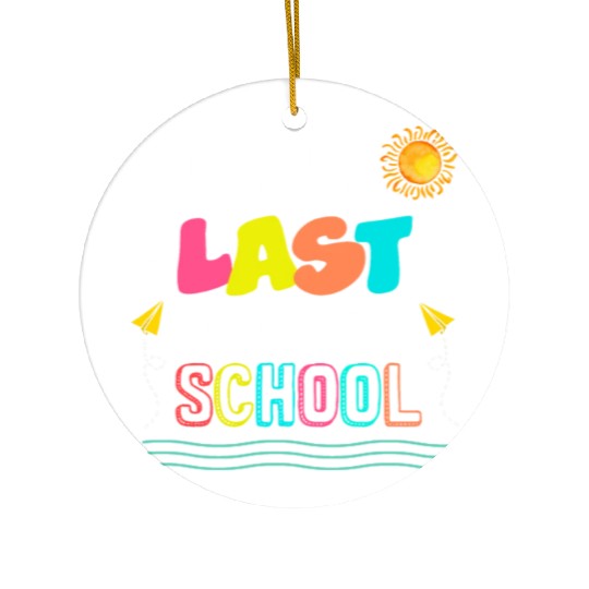Happy Last Day Of School Student Graduation Ceramic Ornaments