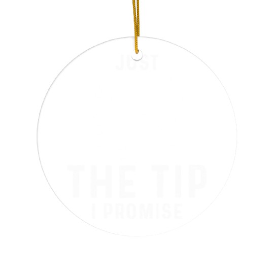 Just The Tip I Promise Funny Billiards Ceramic Ornaments