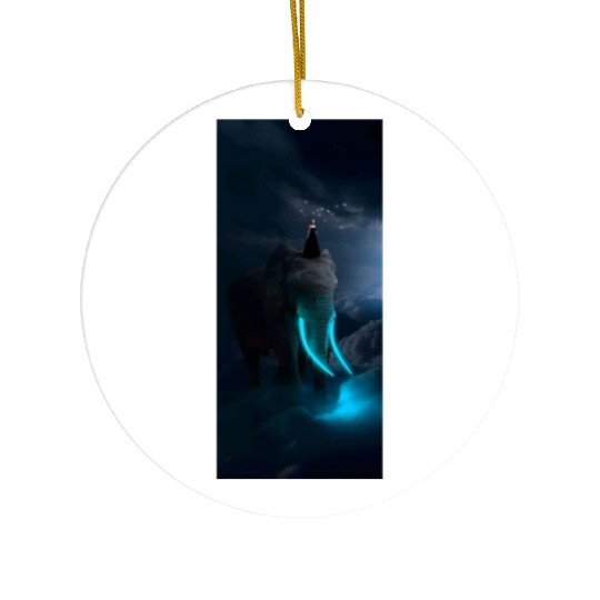 Graphic lion Ceramic Ornaments