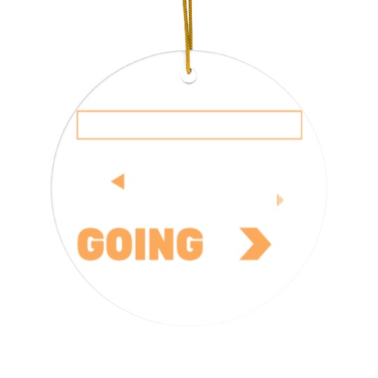 NEVER GIVE UP KEEP GOING Ceramic Ornaments