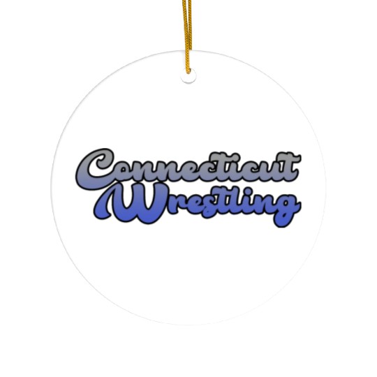 Connecticut Wrestling Ceramic Ornaments