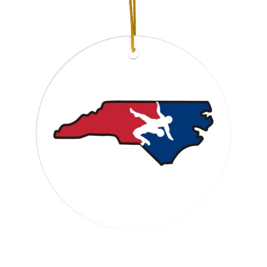 North Carolina Wrestling Ceramic Ornaments