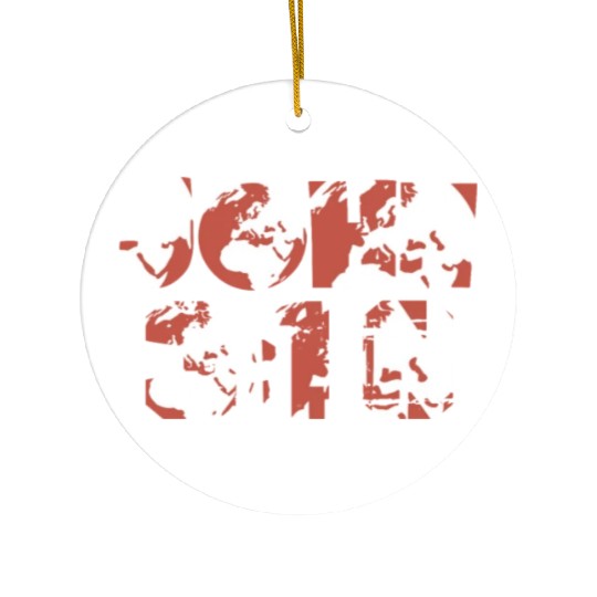 John 3-16 World Ceramic Ornaments