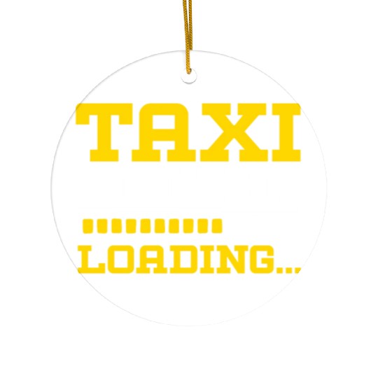 Taxi Driver Loading Taxicab Cab Driver Cabbie Ceramic Ornaments