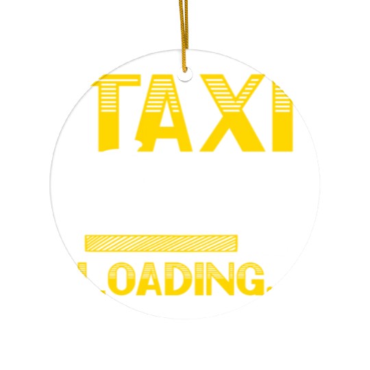 Taxi Driver Loading Taxicab Cab Driver Cabbie Ceramic Ornaments