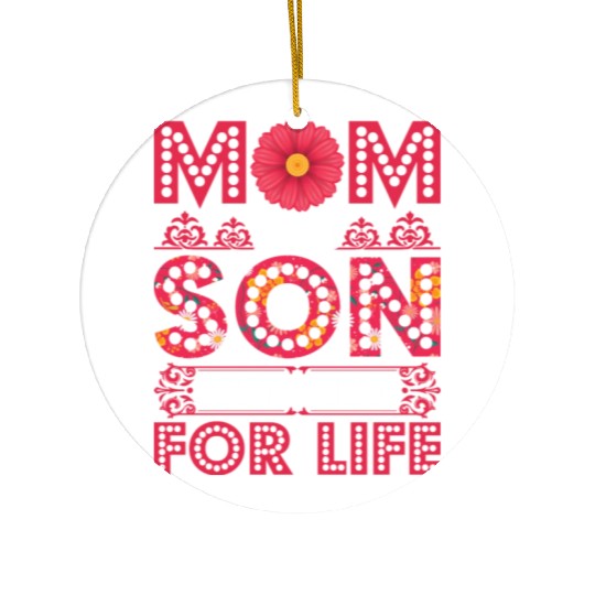 Mom And Son Ceramic Ornaments