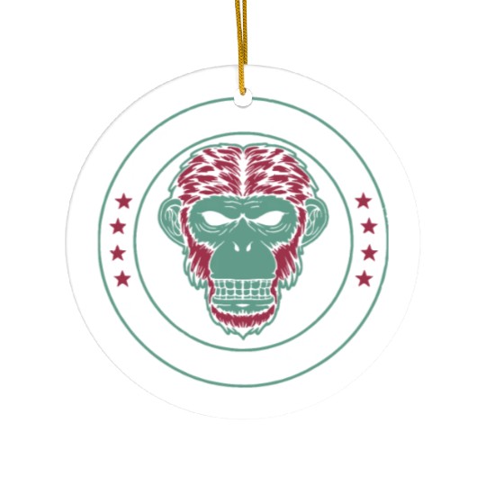 Not My Circus Not My Monkeys Ceramic Ornaments