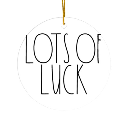 Lots of Luck Rae Dunn Inspired Minimalist Decor Ceramic Ornaments