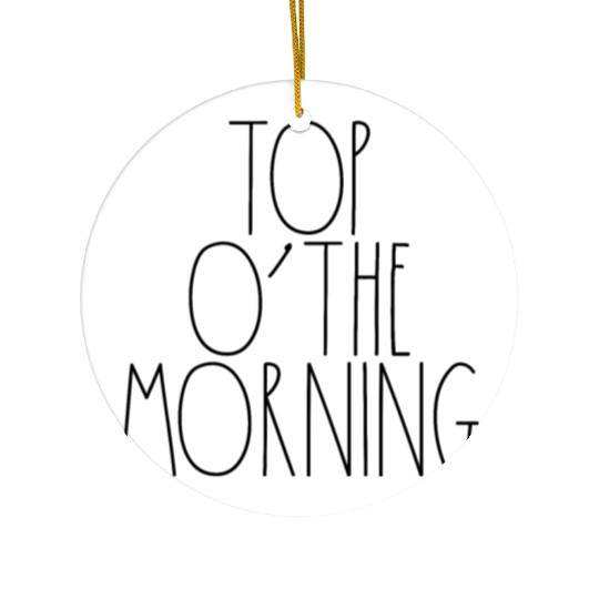 Top O' The Morning Rae Dunn Inspired Minimalist Ceramic Ornaments