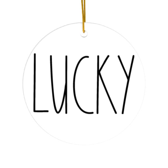 Lucky Rae Dunn Inspired Minimalist Decor Ceramic Ornaments