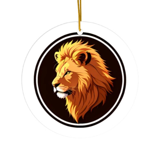 Lion logo Ceramic Ornaments