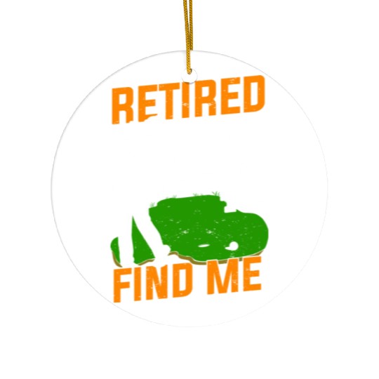 Golfing Retirement Retired Golfer Gift Ceramic Ornaments