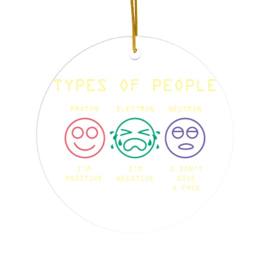 Science Jokes Physics Electron Neutron Positive Ceramic Ornaments