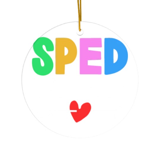 Sped Teacher Special Education Cute Awareness Ceramic Ornaments