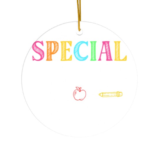 Special Education Worker Sped Teacher Awareness Ceramic Ornaments