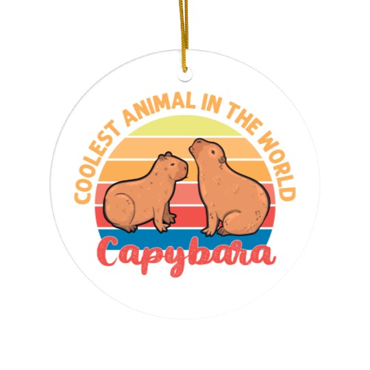 Coolest Animal in The World Capybara Ceramic Ornaments