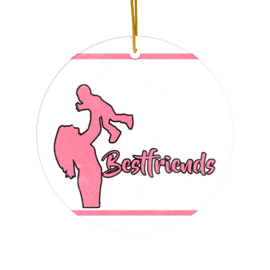 Mother And Son Ceramic Ornaments