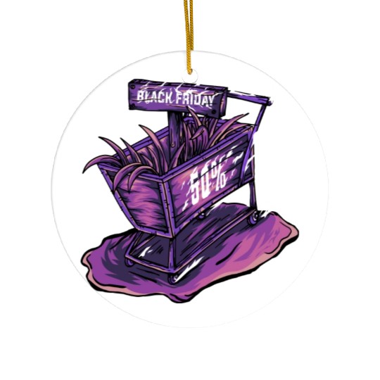 Trolley Black Friday Ceramic Ornaments