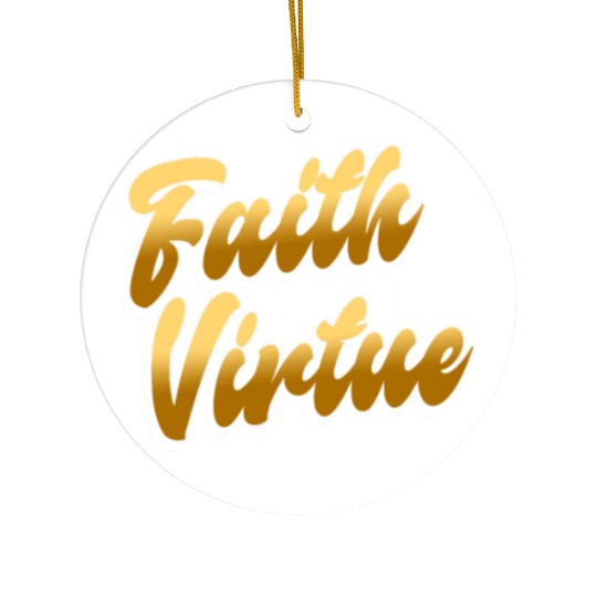 Faith Is Not A Virtue - Atheist Atheism Ceramic Ornaments