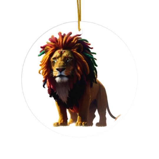 Rasta Lion Ceramic Ornaments