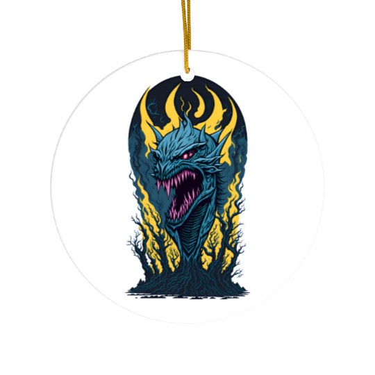 Vampire Dragon1 Ceramic Ornaments