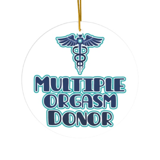 Multi Orgasm Donor Ceramic Ornaments