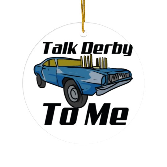 Demolition Derby Car Demo Derby Driver Ceramic Ornaments