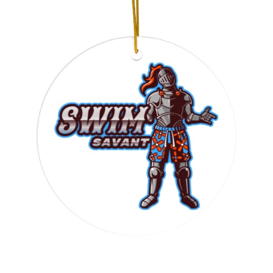 Swim Savant | Knight With Swim Trunks Ceramic Ornaments