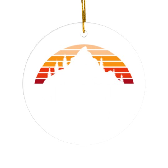 Mount Rainier Mountaineer Summit Sport Hiking Ceramic Ornaments