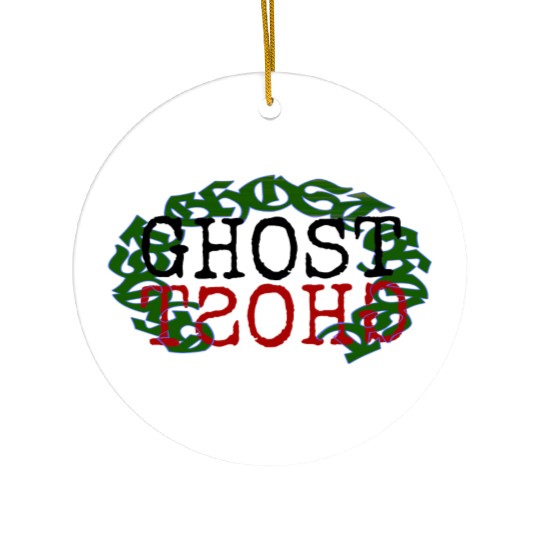 GHOST TITLE Ceramic Ornaments