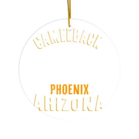 Phoenix Arizonna Mountaineer and Hiker Summit Ceramic Ornaments