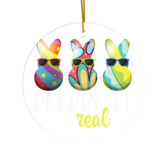 Peepin 39 It Real Happy Easter Bunny Egg Hunt Ceramic Ornaments