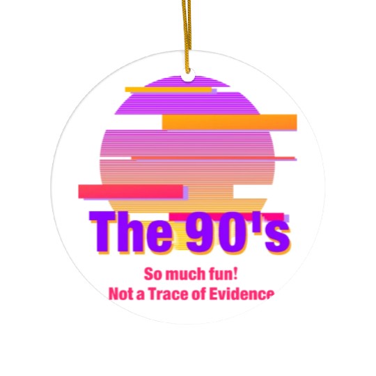 The Freedom of the 90's - So much fun! Ceramic Ornaments