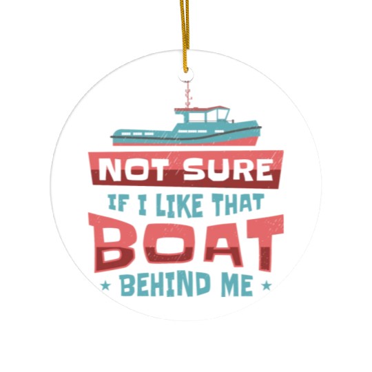 Tugboat Sailing Captain Boat Owner Sea Ceramic Ornaments