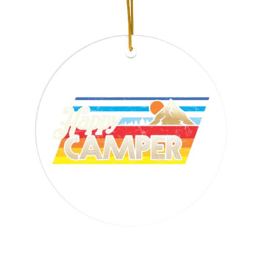Happy Camper Ceramic Ornaments