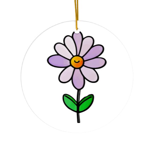 Lavender Flower Art Ceramic Ornaments