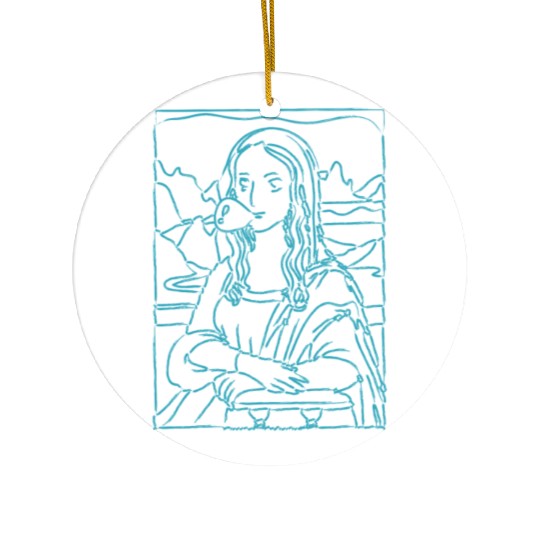 Mona Lisa Ceramic Ornaments