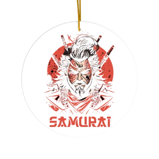 King Samurai Ceramic Ornaments