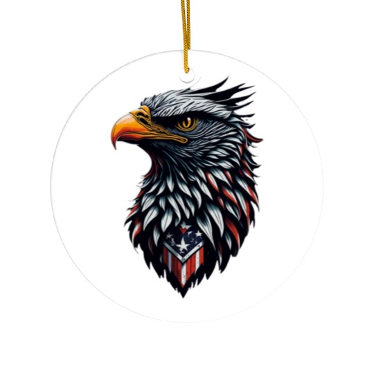 American Eagle Ceramic Ornaments