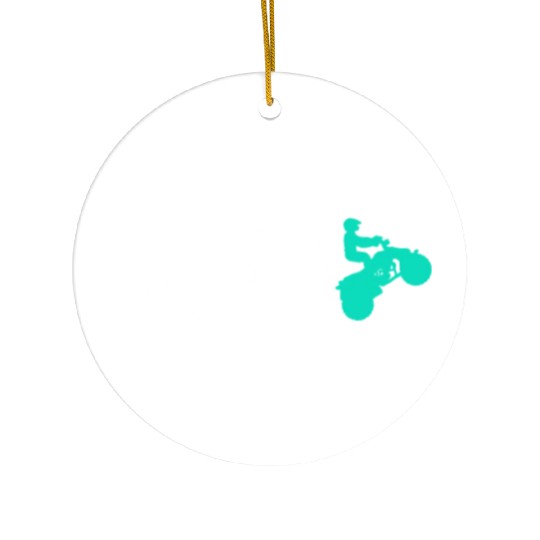 ATV Evolution Four Wheeler Quad Biker Rider Ceramic Ornaments